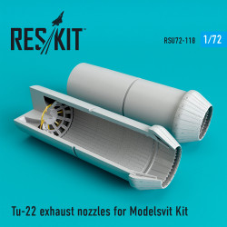 Reskit RSU72-0118 - 1/72 Tu-22 exhaust nozzles for Modelsvit model Kit