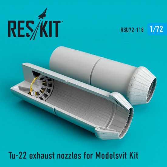 Reskit RSU72-0118 - 1/72 Tu-22 exhaust nozzles for Modelsvit model Kit