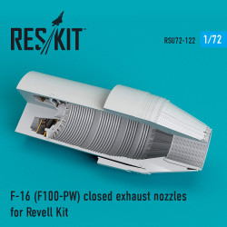Reskit RSU72-0122 - 1/72 FF-16 (F100-PW) closed exhaust nozzles for Revell Kit