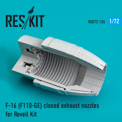 Reskit RSU72-0124 - 1/72 F-16 (F110-GE) closed exhaust nozzles for Revell Kit