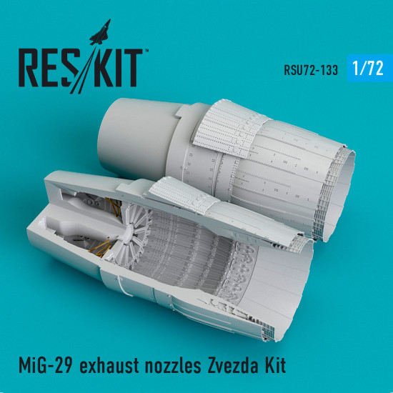 Reskit RSU72-0133 - 1/72 MiG-29 exhaust nozzles Zvezda model Kit