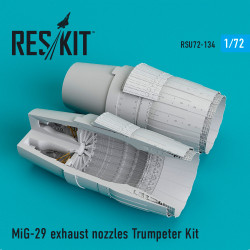 Reskit RSU72-0134 - 1/72 MiG-29 exhaust nozzles Trumpeter Kit