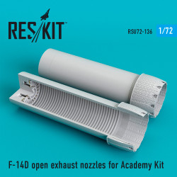 Reskit RSU72-0136 - 1/72 F-14D open exhaust nozzles for Academy Kit