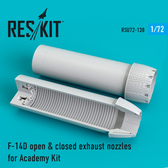 Reskit RSU72-0138 - 1/72 F-14D open & closed exhaust nozzles for Academy Kit