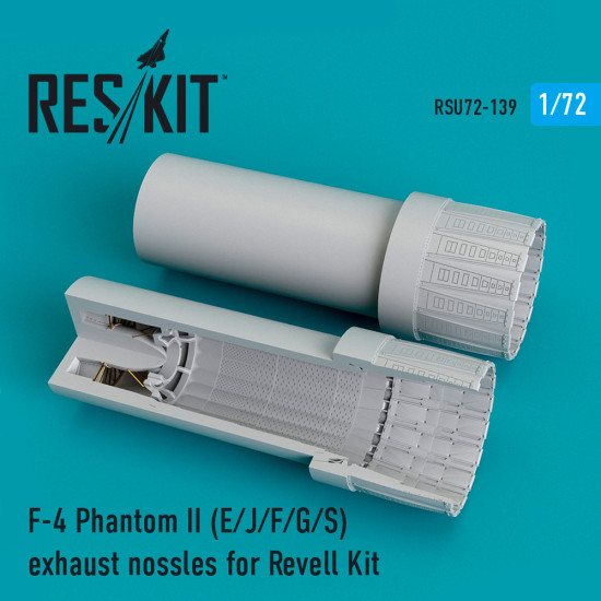 Reskit RSU72-0139 - 1/72 F-4 Phantom II (E/J/F/G/S) exhaust nossles for Revell