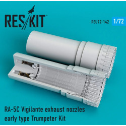 Us Stock Reskit Rsu72-0142 1/72 Ra-5c Vigilante Exhaust Nozzles Early Type For Trumpeter