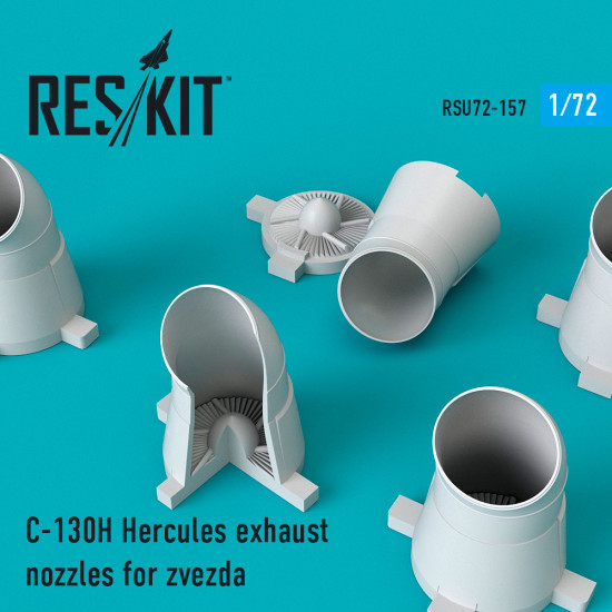 Reskit RSU72-0157 - 1/72 C-130H Hercules exhaust nozzles for Zvezda model Kit