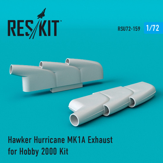 Reskit RSU72-0159 - 1/72 Hawker Hurricane MK1A Exhaust for Hobby 2000 Kit