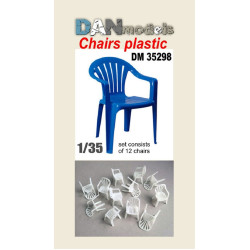 Dan Models 35298 - 1/35 Material for dioramas. Plastic chairs. Set of 12 pcs