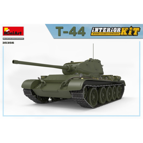 Miniart 35356 - 1/35 Soviet medium tank T-44 with interior scale model kit