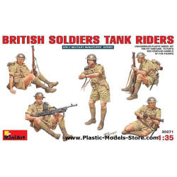 BRITISH SOLDIERS TANK RIDERS 5 fig. 1/35 Miniart 35071