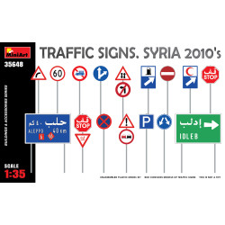 Miniart 35648 - 1/35 Road signs. 2010s year, scale model kit