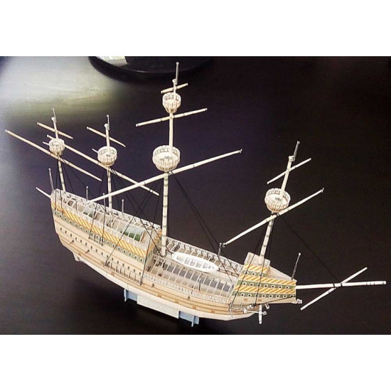 Paper Model Kit Caracca Mary Rose, 1/200 scale, Orel 306 Navy, England, 1511