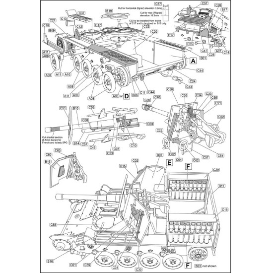 ACE 72453 - 1/72 - AMX MK 61 105mm Self Propelled Howitzer scale model kit