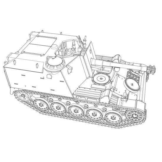 ACE 72453 - 1/72 - AMX MK 61 105mm Self Propelled Howitzer scale model kit