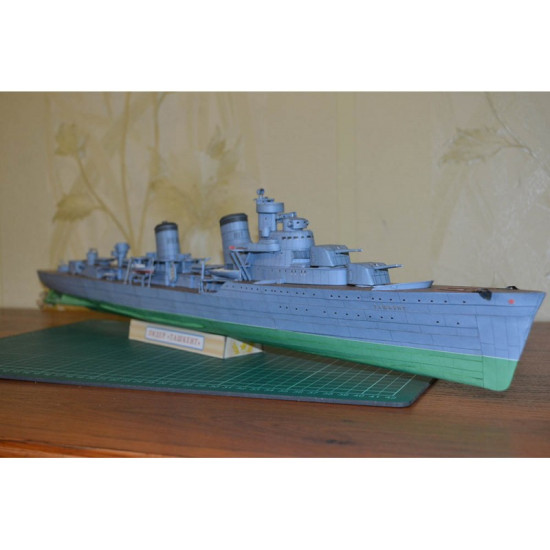 Paper Model Kit Leader of Tashkent 1/200 scale Orel 326 Navy USSR 1942