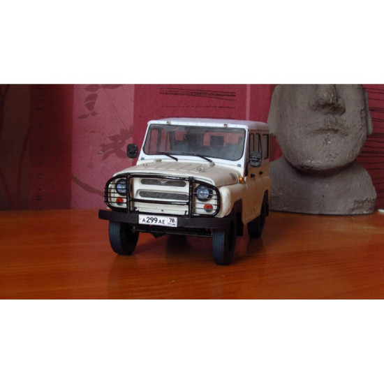 Paper Model Kit UAZ-31514 car, 1/25 scale Orel 311, Car, Ukraine, Russia, 1993