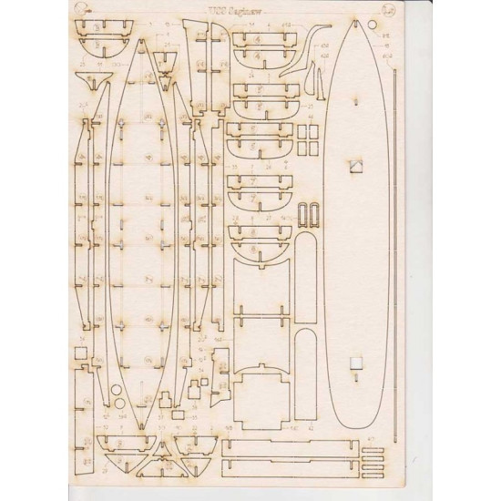 Laser Cutting Orel 310/2 for Steamer Saginaw, 1/200, Navy, USA, 1860