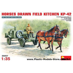 Horses drawn field kitchen KP-42 w/figure 1/35 Miniart 35057