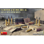 Miniart 35381 - 1/35 7.5 CM PZGR. & GR. PATR. KW.K. 40 SHELLS WITH AMMO BOXES