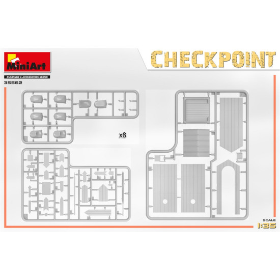 Miniart 35562 - 1/35 Checkpoint scale plastic model kit Buildings