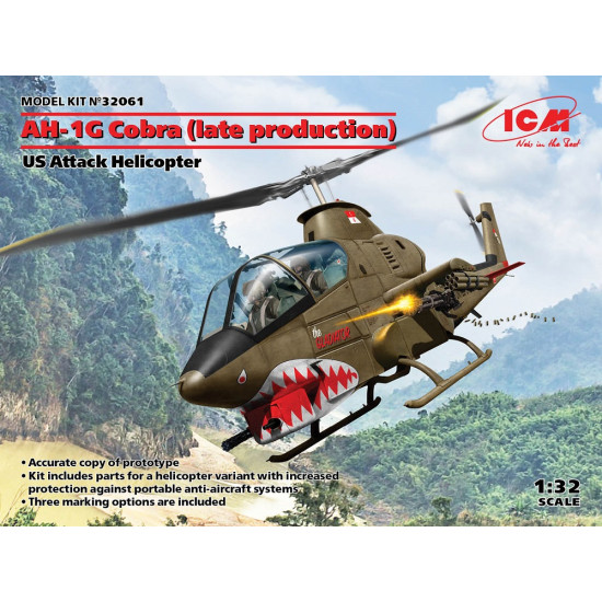 ICM 32061 - 1/32 AH-1G Cobra (late production) US Attack Helicopter scale model