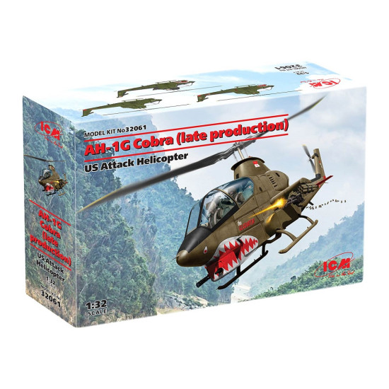 ICM 32061 - 1/32 AH-1G Cobra (late production) US Attack Helicopter scale model