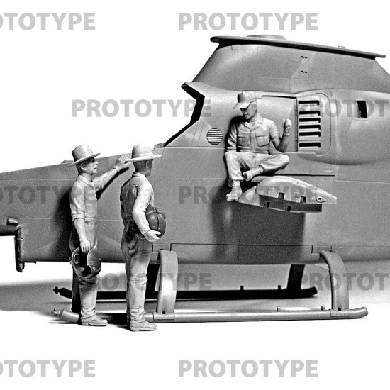 ICM 32114 - 1/32 US Helicopter Pilots (Vietnam War) scale plastic model kit