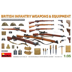 Miniart 35368 - 1/35 British Infantry Weapons & Equipment scale model kit