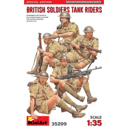 Miniart 35299 - 1/35 British soldiers tank Riders. Special edition scale model