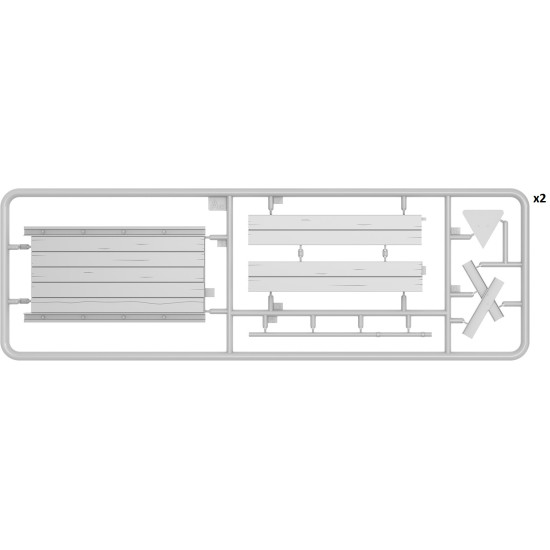 Miniart 36059 - 1/35 Railroad Crossing scale plastic model kit