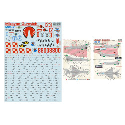 Print Scale 48-202 - 1/48 MiG-21 Polish Air Force Part 2, Decals for aircraft