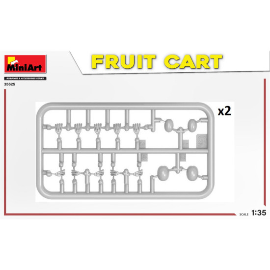 Miniart 35625 - 1/35 FRUIT CART Box Contains Model of Fruit Cart scale plastic