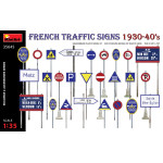 Miniart 35645 - 1/35 FRENCH TRAFFIC SIGNS 1930-40s scale plastic model kit
