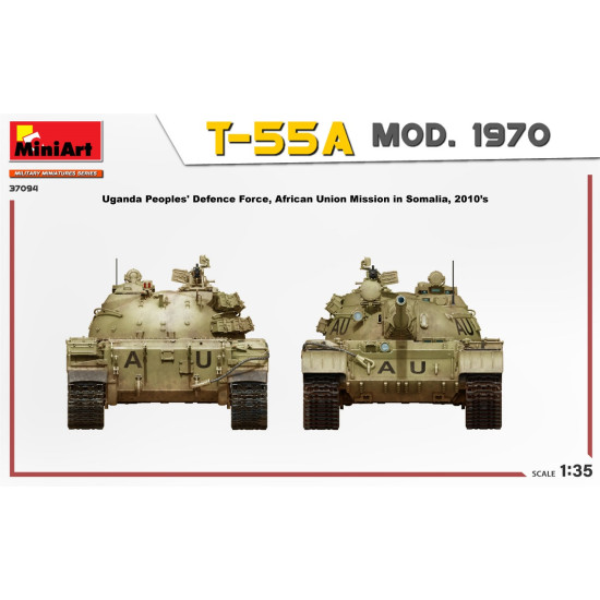 Miniart 37094 - 1/35 T-55A MOD. 1970 INTERIOR KIT, scale plastic model kit