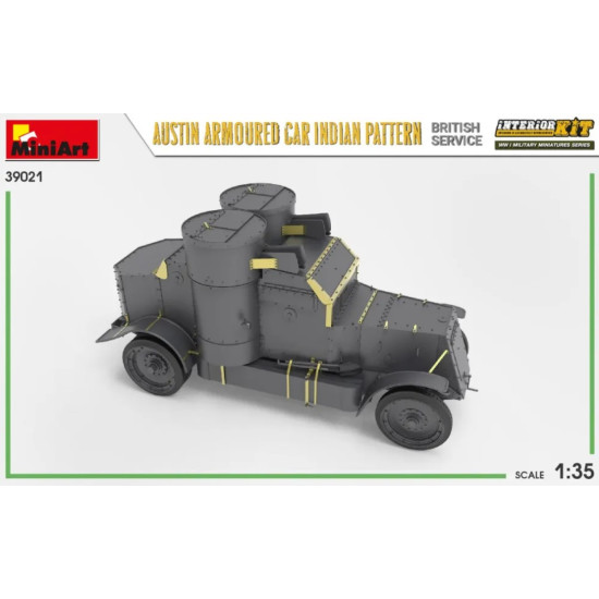 Us Stock Miniart 39021 - 1/35 Austin Armoured Car Indian Pattern. British Service. Interior Us Stock Miniart 39021 - 1/35 Austin Armoured Car Indian Pattern. British Service. Interior