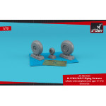 Armory AW72350 1/72 B-17B/C/D/E/F Flying Fortress wheels w/ weighted tyres (B)