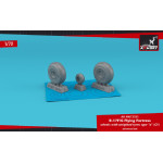 Armory AW72351 1/72 B-17F/G Flying Fortress wheels w/ weighted tyres type A (GY)