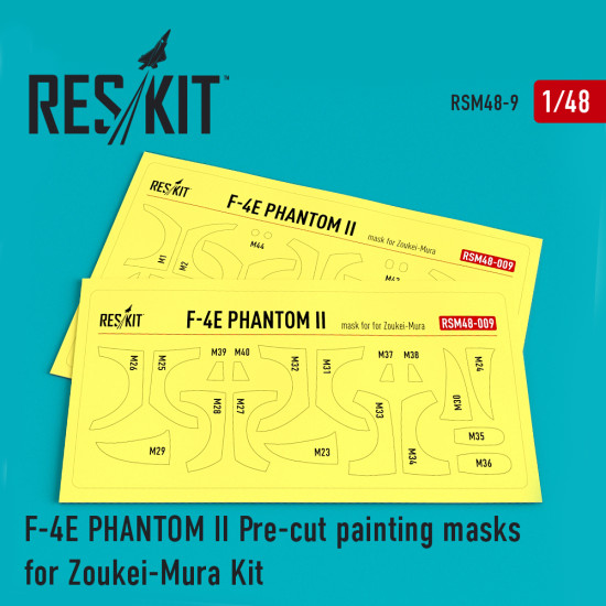Reskit RSM48-0009 1/48 F-4 (E) Phantom II Pre-cut painting masks for Zoukei-Mura