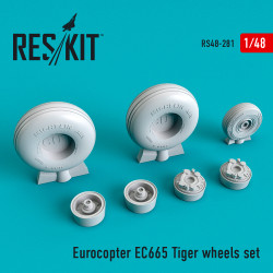 Reskit RS48-0281 - 1/48 Eurocopter EC665 Tiger wheels set, scale model kit