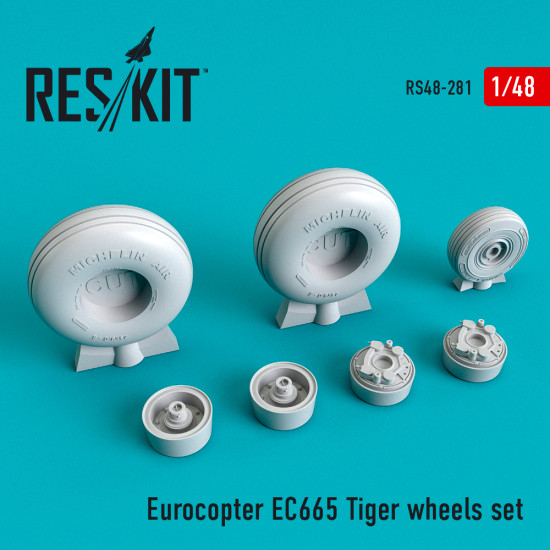 Reskit RS48-0281 - 1/48 Eurocopter EC665 Tiger wheels set, scale model kit