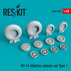 Reskit RS48-0283 - 1/48 HU-16 Albatros wheels set Type 1, scale model kit