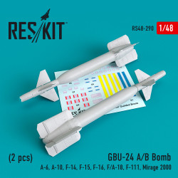 Reskit RS48-0290 - 1/48 GBU-24 (A-B) Bomb (2 pcs) for aircraft, scale model kit