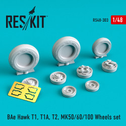 Reskit RS48-0303 - 1/48 BAe Hawk T1, T1A, T2, MK50/60/100 Wheels set model scale