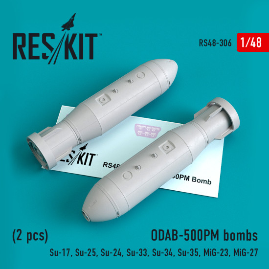 Reskit RS48-0306 - 1/48 JODAB-500PM bombs (2pcs) for aircraft scale model