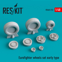 Reskit RS48-0312 - 1/48 Eurofighter wheels Early Type for aircraft scale model