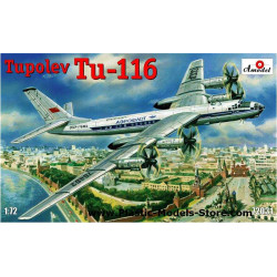 FREE SHIPPING Tupolev Tu-116 passenger Soviet Aircraft 1/72 Amodel 72031