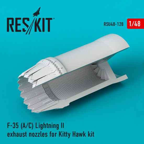 Reskit RSU48-0128 - 1/48 F-35 (A/C) Lightning II exhaust nozzles for Kitty Hawk