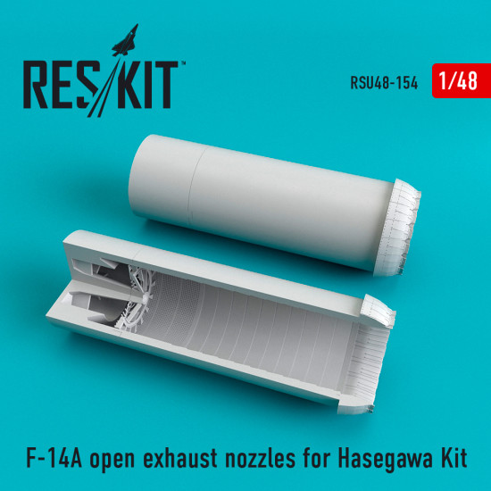 Reskit RSU48-0154 - 1/48 scale F-14A open exhaust nozzles for Hasegawa model Kit