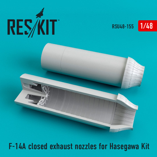 Reskit RSU48-0155 - 1/48 scale F-14A closed exhaust nozzles for Hasegawa Kit